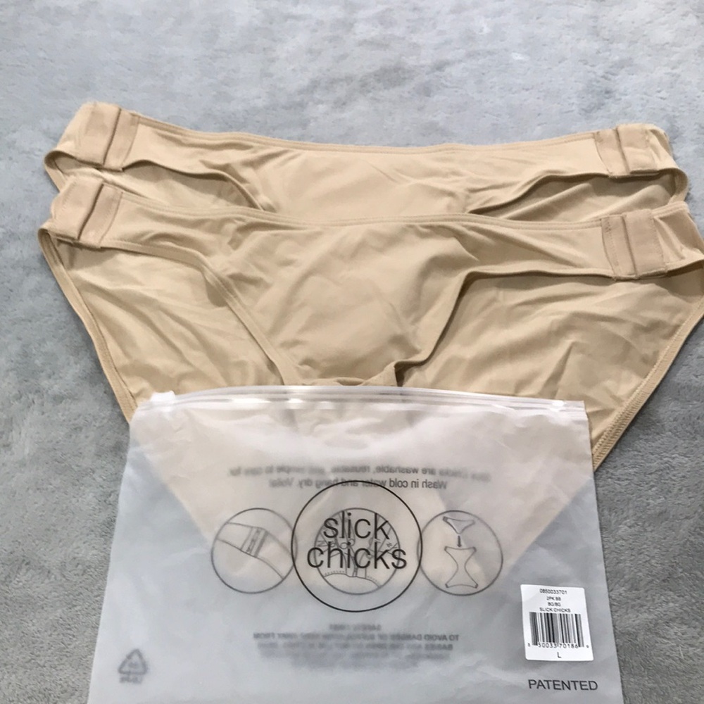 Slick Chicks High Waisted Brief - Adaptive Underwear w/Side Fasteners Size L